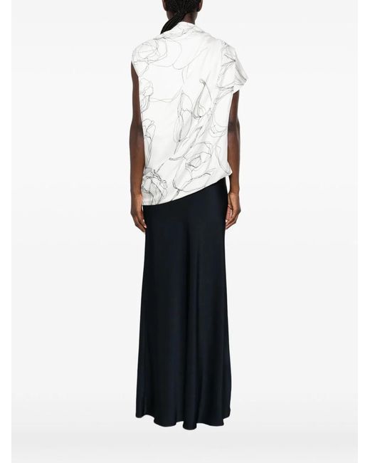 Fabiana Filippi White Silk Top