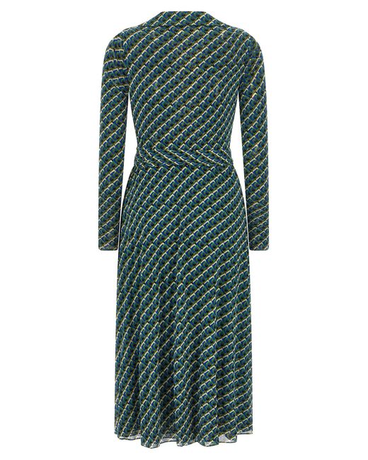 Diane von Furstenberg Green 'Phoenix' Reversible Dress