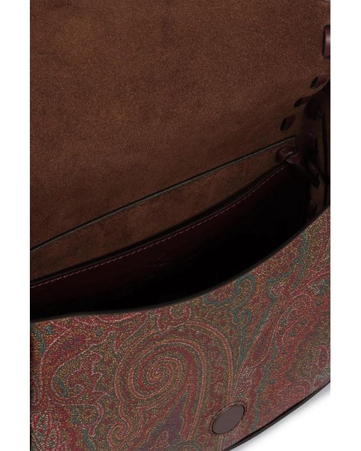 Etro Brown Drya Arnica 1984 Small Crossbody Bag