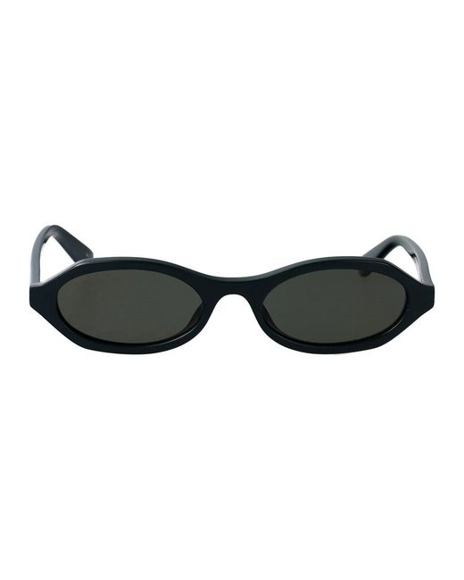McQueen Black Acetate Sunglasses