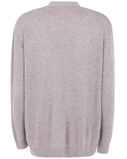 Aspesi Purple Classic Cardigan