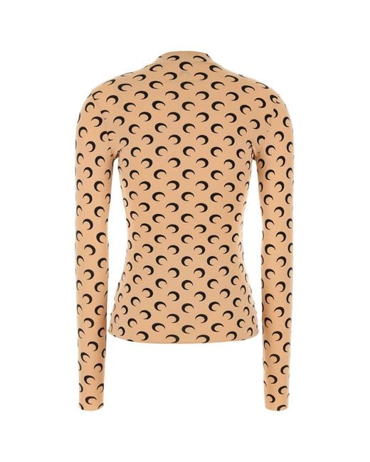 MARINE SERRE White Vlogo Signature Leather Card Holder