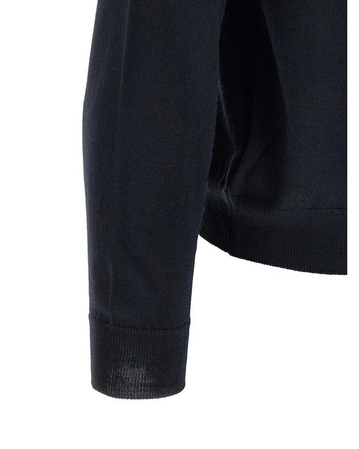 Zanone Blue Turtle-Neck Sweater for men