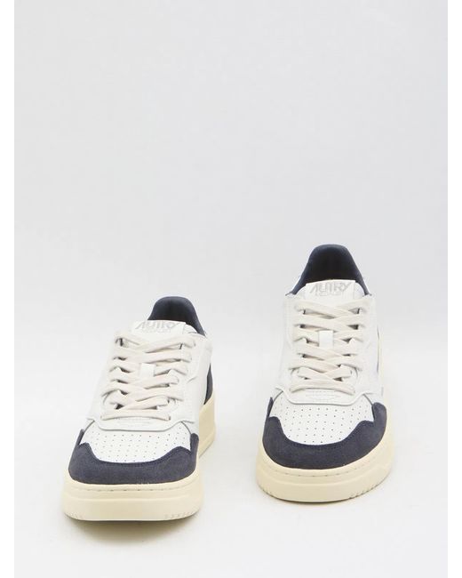 Autry White Medalist Low for men