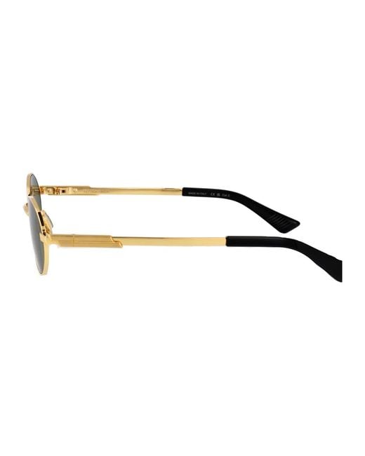 Bottega Veneta Green Metal Sunglasses