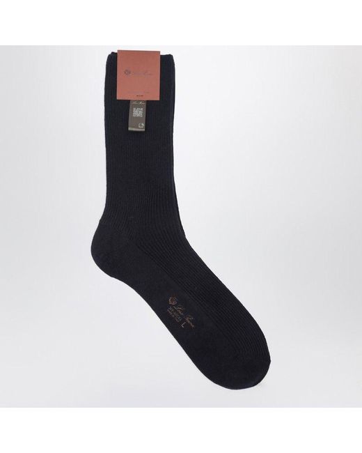 Loro Piana Black Socks for men