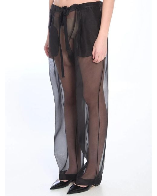 Khaite Gray Trenton Pants