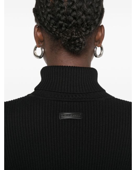 Elisabetta Franchi Black Viscose Polyester Polyamide Sweater