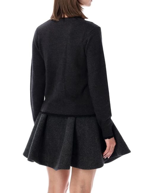 Ganni Black Wool Sweater