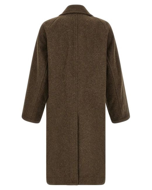 Lemaire Brown 'Soft' Coat for men