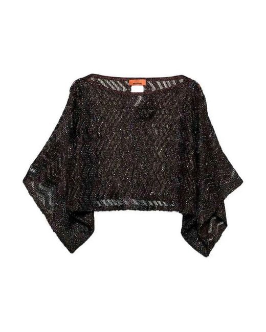 Missoni Black Dark Viscose Polyester Top