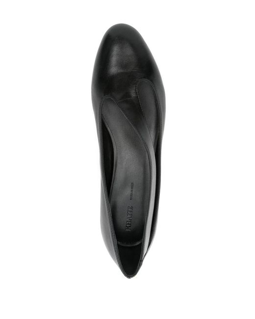 Khaite Black Diana Flat