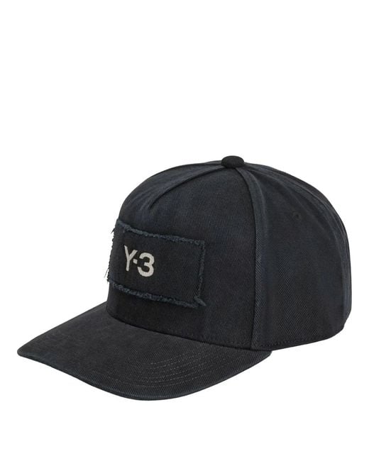 Y-3 Black Race Baseball Cap for men