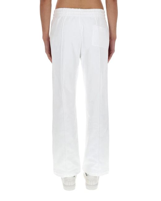 Casablanca White Organic Cotton Trousers for men