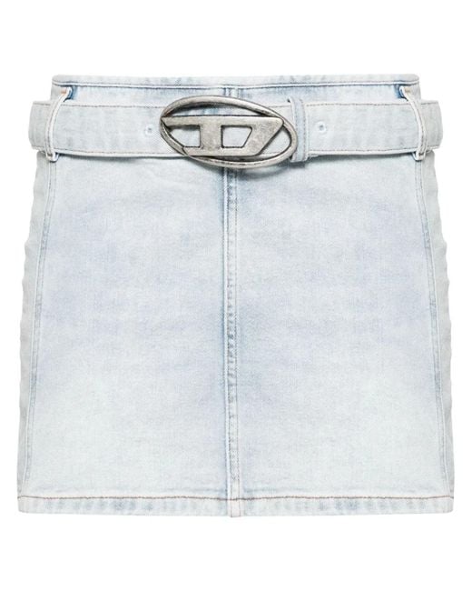 DIESEL White De-Flip-S Skirt