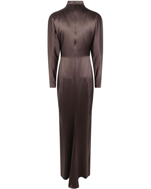 Max Mara Brown "Mxs Spuma" Long Dress