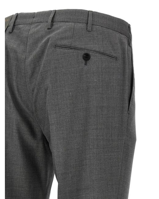 Incotex Gray Classic Chino Trousers for men