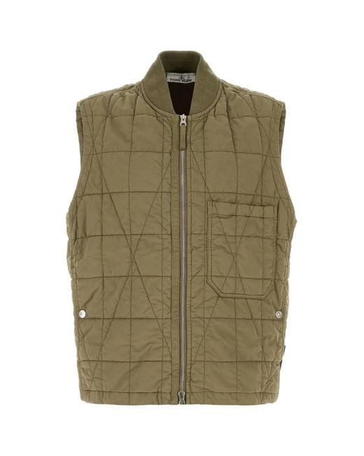 Stone Island Green Vest for men