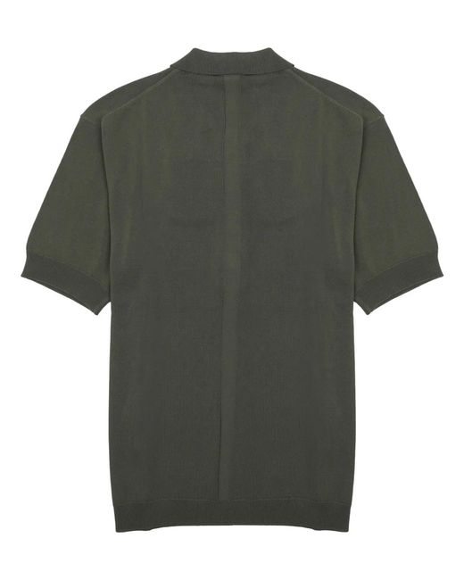 Low Brand Green Polo "Techno" for men