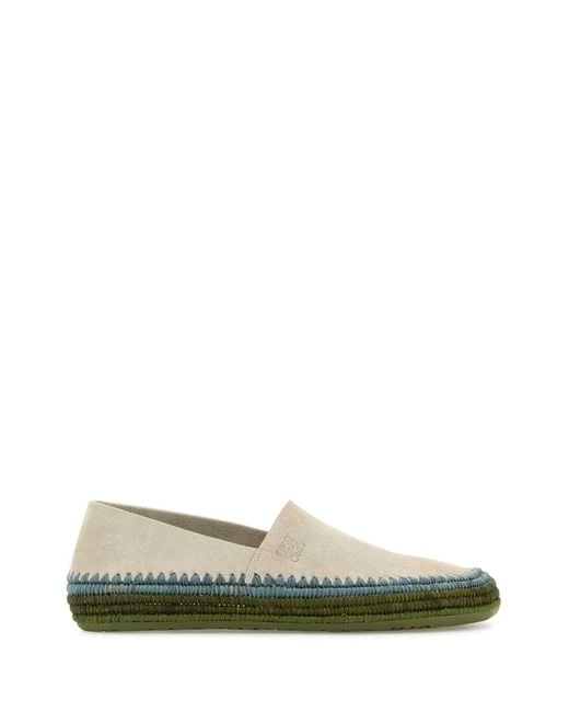 Loewe Green Chalk Suede Paula S Ibiza Rio Espadrilles for men
