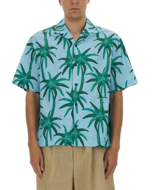 Jacquemus Blue Shirt "Jean" for men