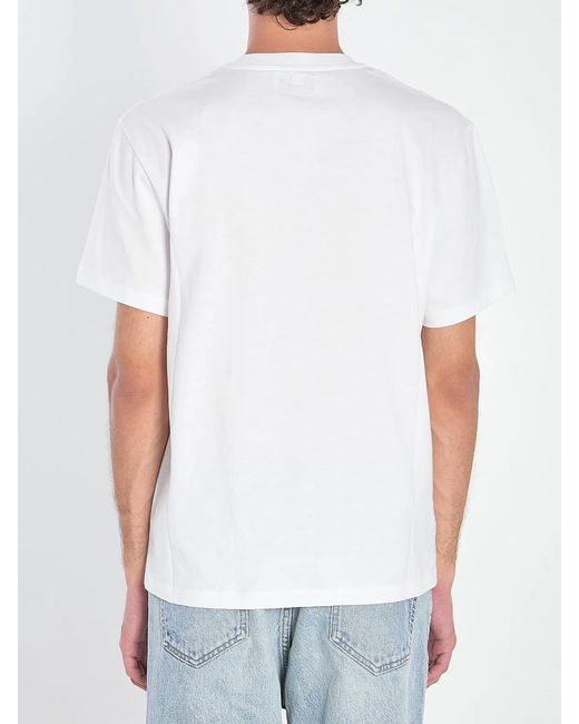 AMI White Ami De Coeur Cotton T-Shirt for men