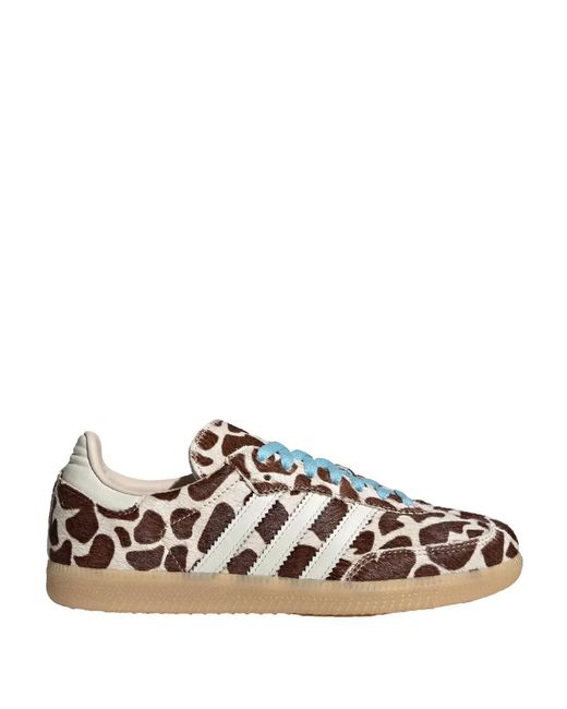 Adidas Originals White Samba Og Calf Hair Sneakers