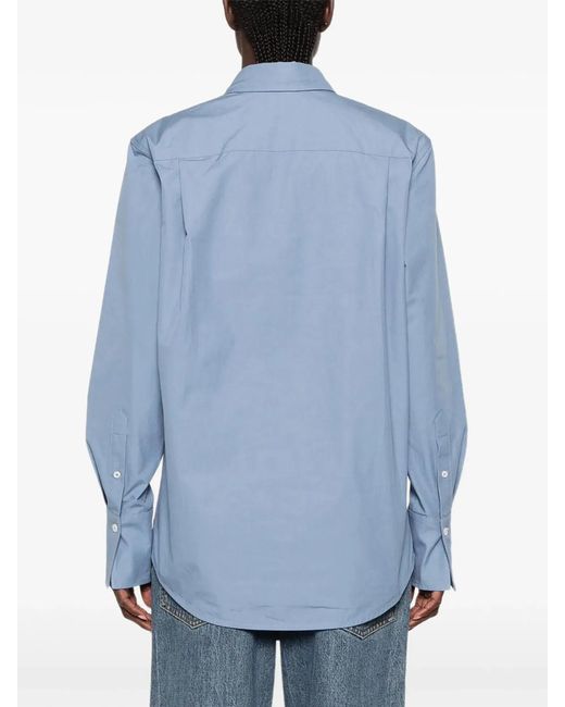 Victoria Beckham Blue Perry Oxford Shirt