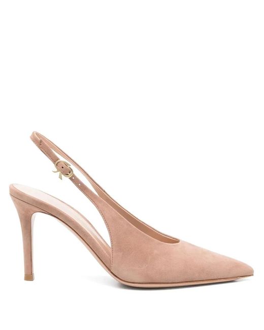 Gianvito Rossi Pink Shoes Camoscio