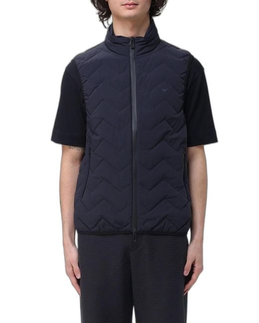 Emporio Armani Blue Down Vest for men