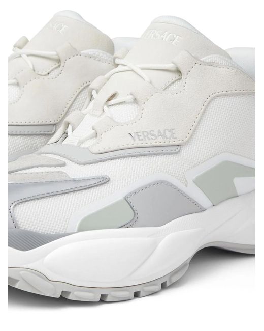 Versace White Mercury M_Vs_04 Leather Sneakers for men