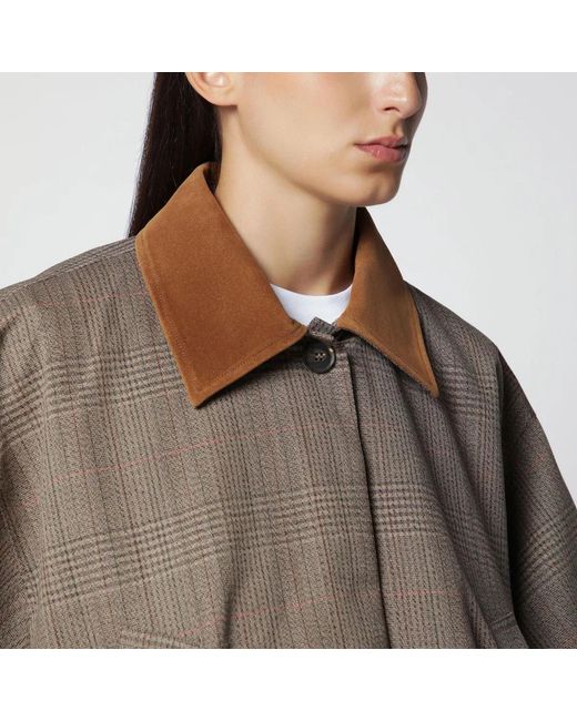 Rohe Gray Prince Of Wales Wool Jacket