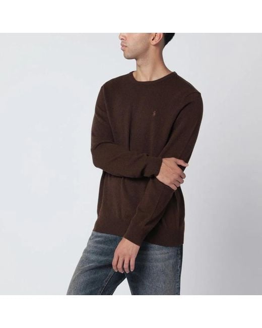 Polo Ralph Lauren Brown Wool Sweater for men