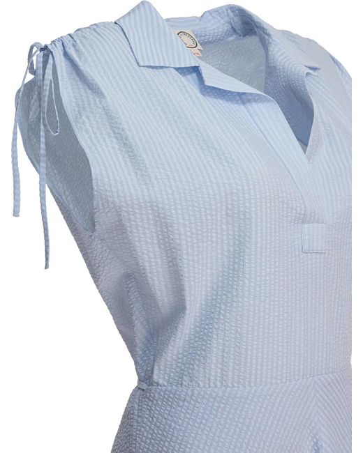 Ines De La Fressange Paris Blue Cotton Dress