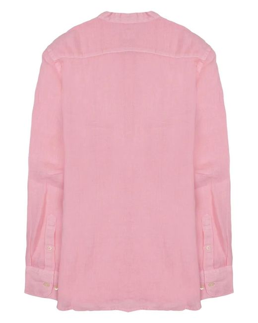 120% Lino Pink Camicia for men