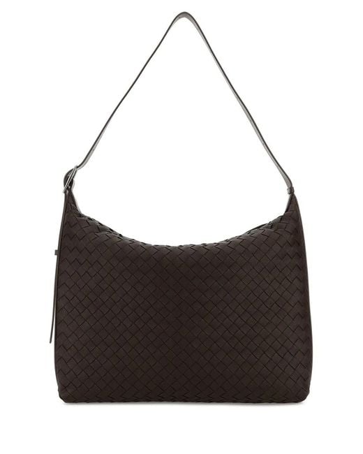 Bottega Veneta Black Leather Traveler Handbag for men