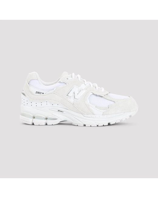 New Balance White Suede And Mesh 2002Dx Protection Pack Sneakers for men