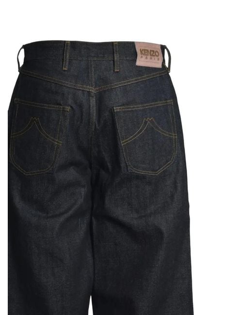KENZO Blue Five-Pocket Jeans for men