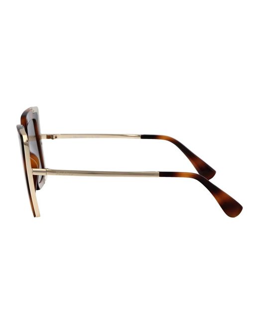 Max Mara Brown Acetate Sunglasses