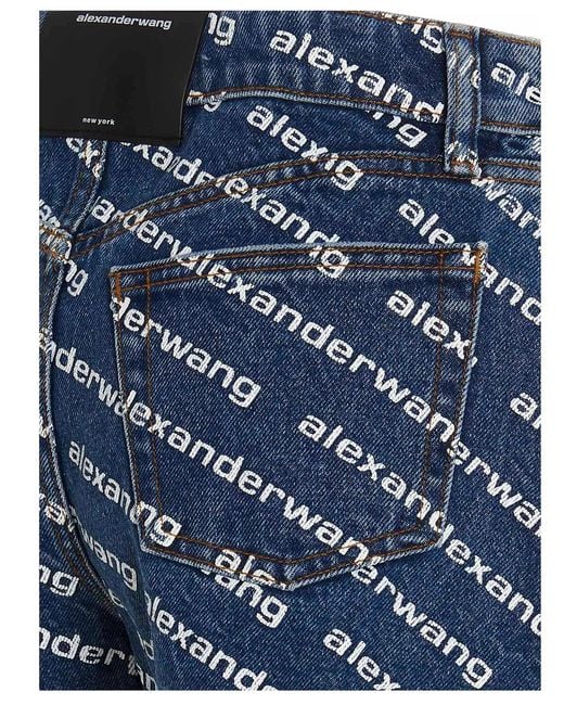 Alexander Wang Blue 'Bite' Shorts