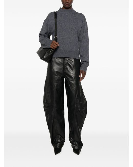Pinko Blue Wool Cashmere Sweater