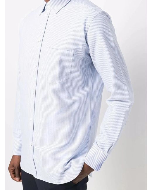 Golden Goose Deluxe Brand White Striped Shirt for men