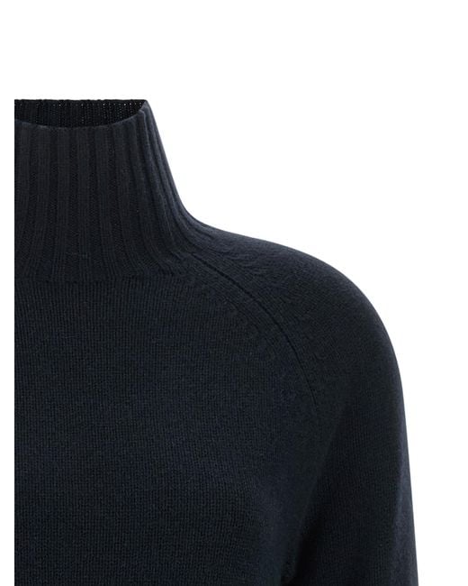 Max Mara Blue Max Mara 'S 'Mantova' High Neck Sweater