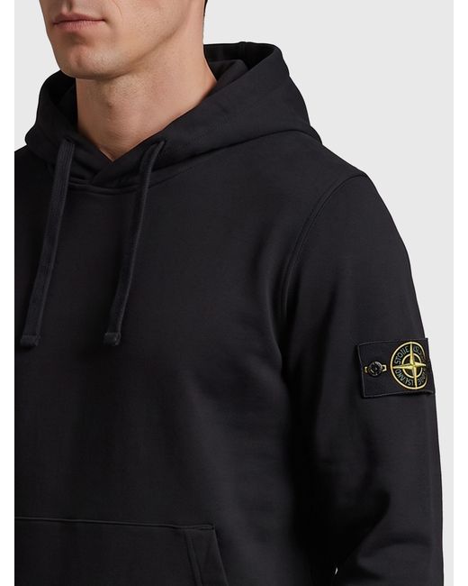 Stone Island Blue Hoodie Sweater for men