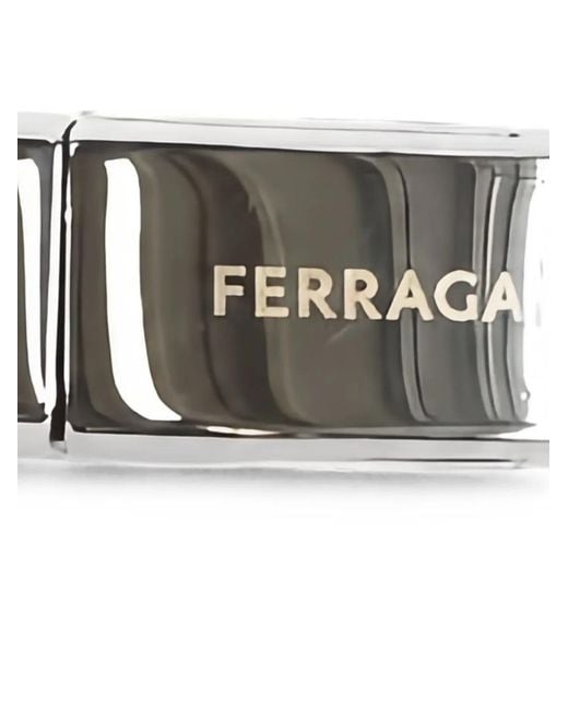 Ferragamo Black Brass Jewelry for men