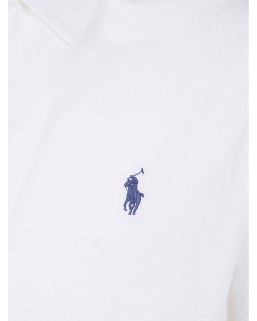 Polo Ralph Lauren White Classic Short Sleeves Pockets Polo Shirt for men