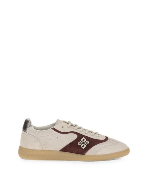 DSquared² Multicolor Calf Leather Goat Leather Lace-Up Sneakers for men