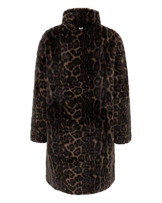 Apparis Black Blair Leopard Coat