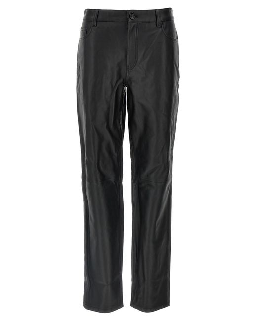 Totême Gray Leather Pants