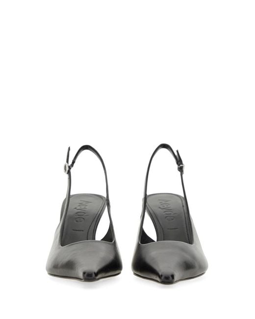 Aeyde Black Pump Slingback Fernanda